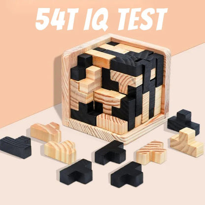 3D Wooden Cube Puzzle