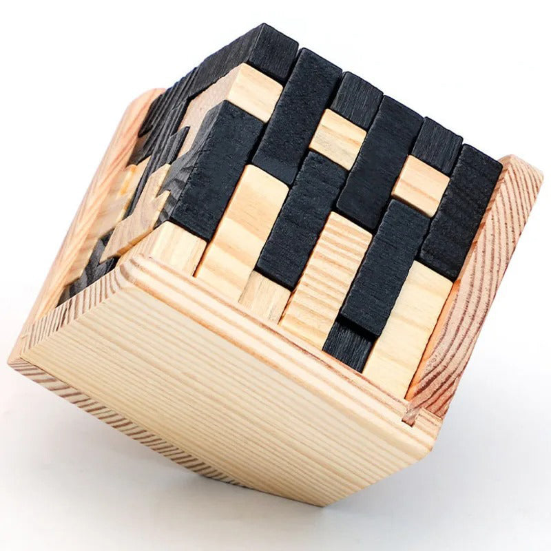 3D Wooden Cube Puzzle