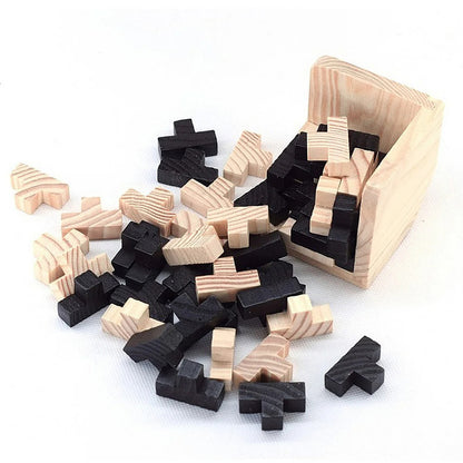 3D Wooden Cube Puzzle