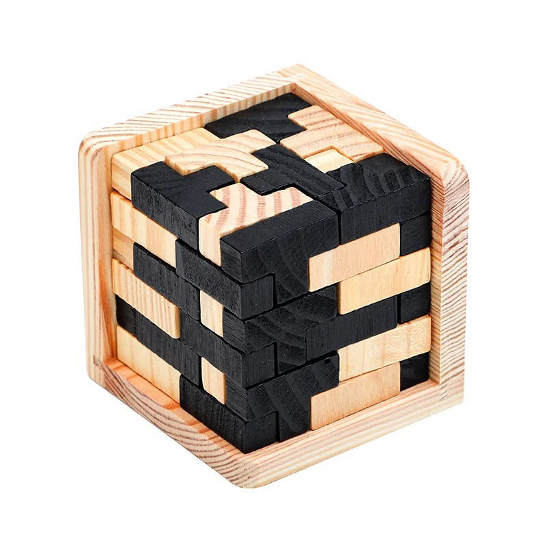 3D Wooden Cube Puzzle