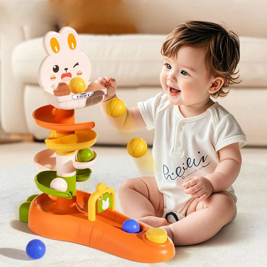 Montessori Ball Drop Stacking Toy for Toddlers