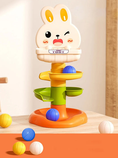 Montessori Ball Drop Stacking Toy for Toddlers