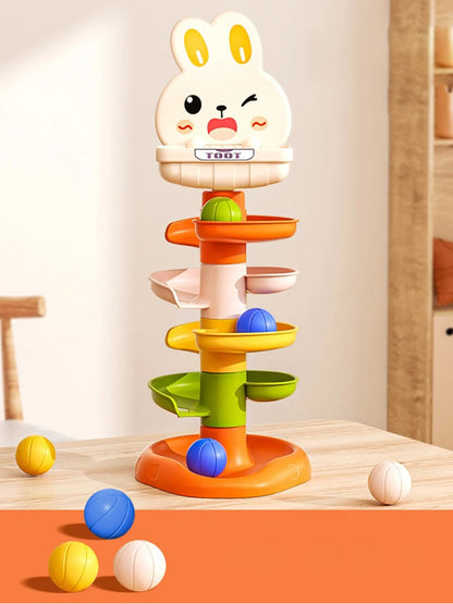 Montessori Ball Drop Stacking Toy for Toddlers