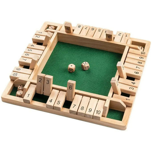 Shut The Box Wooden Dice Game