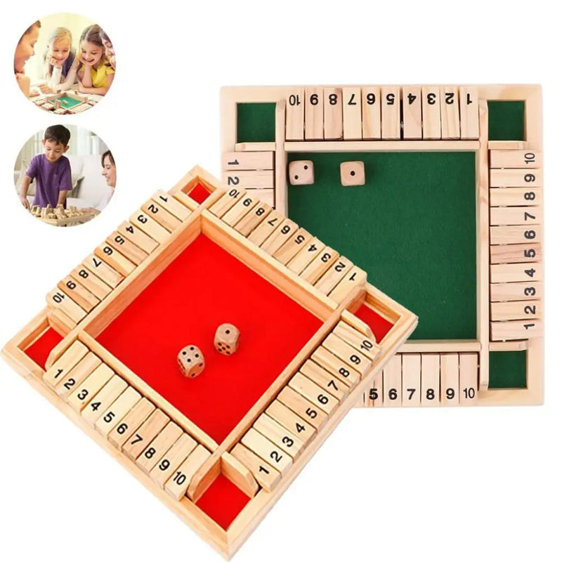 Shut The Box Wooden Dice Game