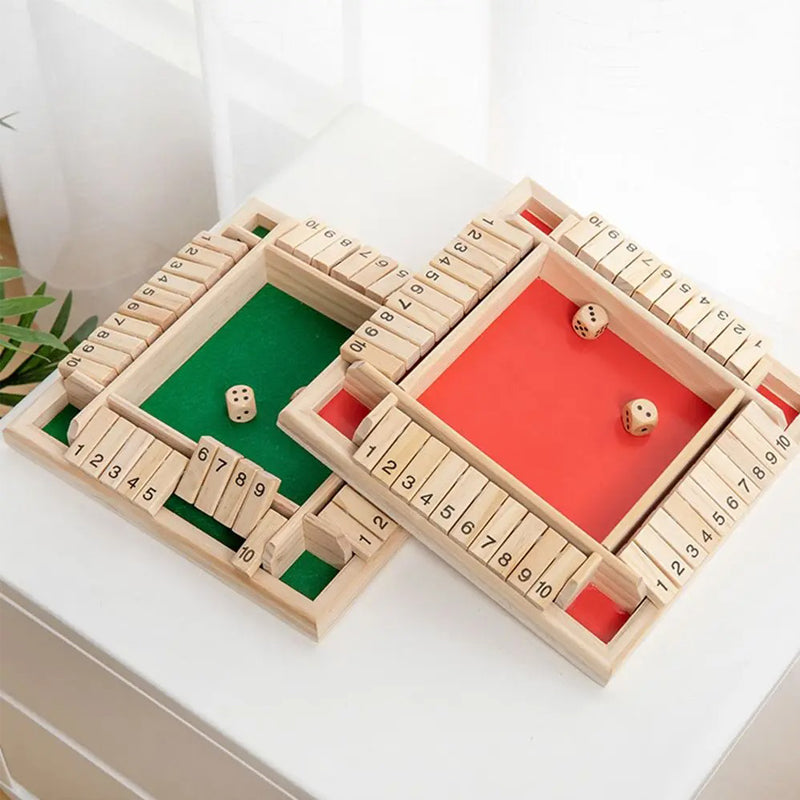 Shut The Box Wooden Dice Game