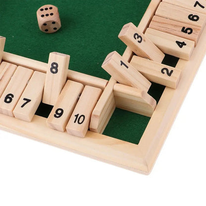 Shut The Box Wooden Dice Game