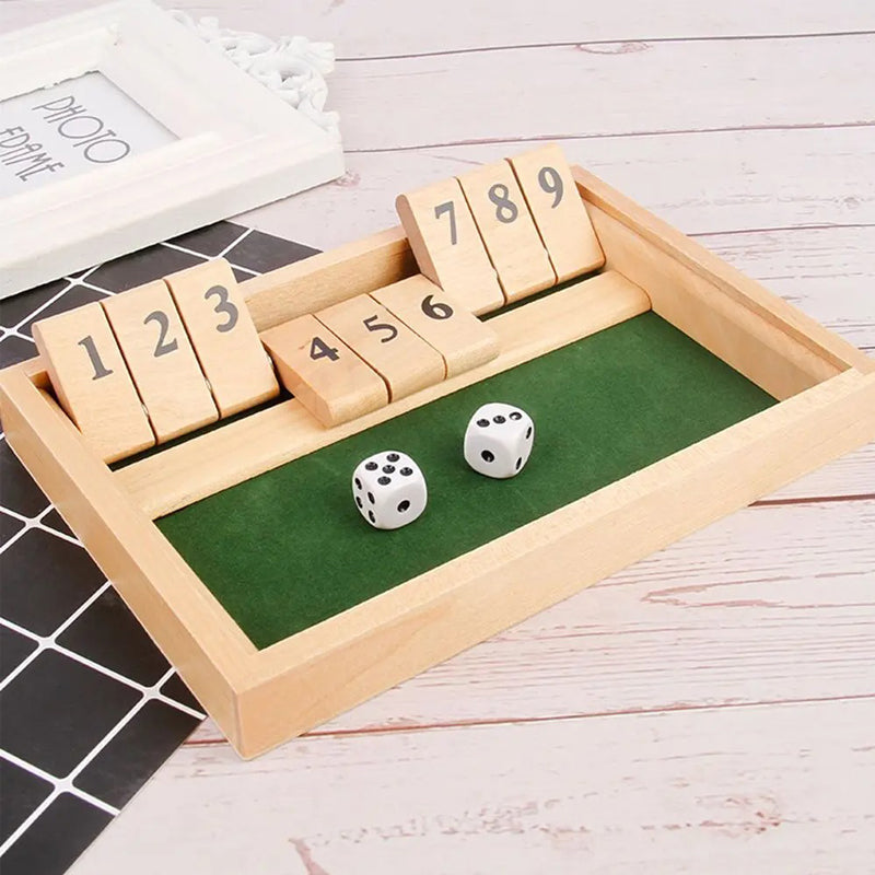 Shut The Box Wooden Dice Game