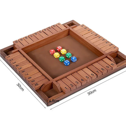 Shut The Box Wooden Dice Game