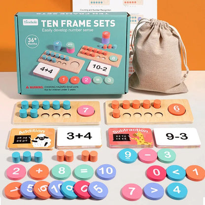 Wooden Number Board for Kids